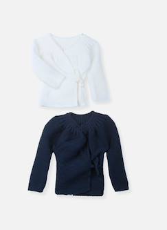 Lot de 2 brassières à liens bébé  - vertbaudet enfant