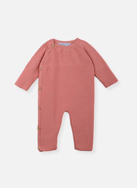 Combinaison bébé en coton Blanc+Bleu danube+Bleu orage+Bouton de rose 10 - vertbaudet enfant 