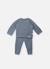 Ensemble bébé tricot nid d'abeilles Blanc+Bleu tradewinds+Rose misty 3 - vertbaudet enfant 