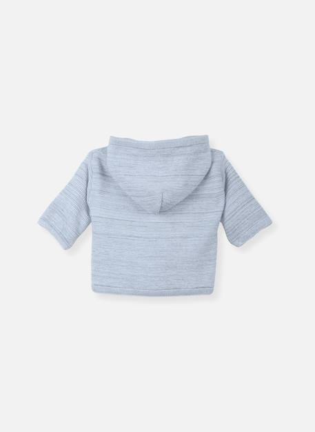 Paletot en coton bio bébé Gris chiné+Rose chiné 2 - vertbaudet enfant 