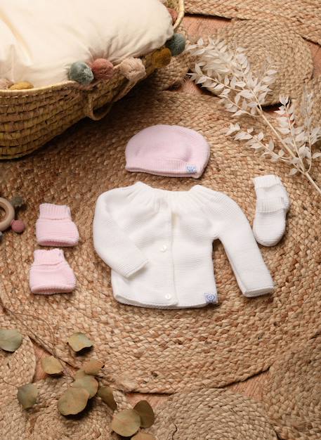 Lot maternité Blanc/blanc+Blanc/bleu layette+Blanc/gris+Blanc/moka+Blanc/rose layette 15 - vertbaudet enfant 
