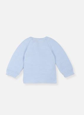 Brassière Bébé Naissance Vertbaudet | Tricot Point Mousse, 60% Coton 30% Polyamide 10% Laine, Douce Et Chaude