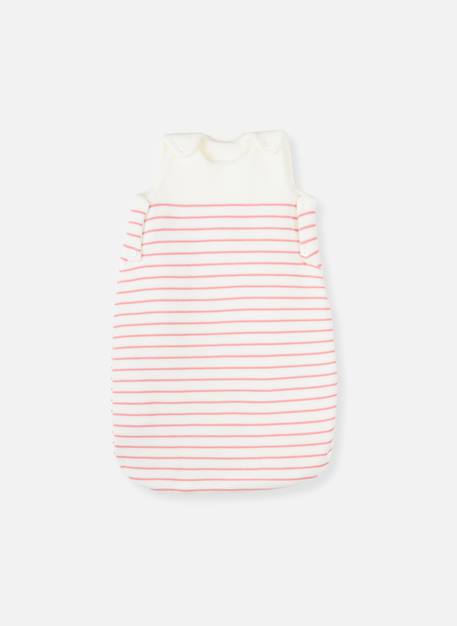 Gigoteuse point mousse Écru+Écru à rayures marines+Écru/pétunia 8 - vertbaudet enfant 