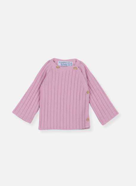 Brassière laine bébé Bleu clair+Bleu layette+Écru+Rose perle 13 - vertbaudet enfant 