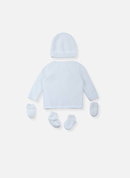 Lot maternité coton bio Blanc+Gris chiné+Rose chiné 2 - vertbaudet enfant 