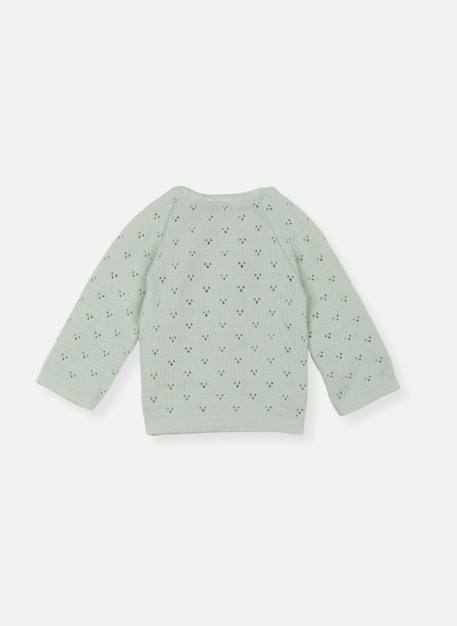Brassière bébé ajourée - les basiques Écru+Rose misty+Vert mercury 9 - vertbaudet enfant 
