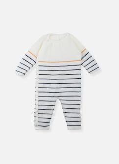 Combinaison bébé marinière  - vertbaudet enfant