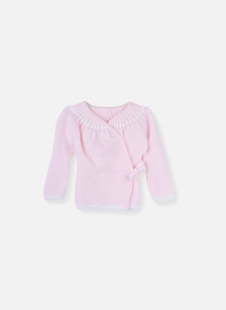 Brassière naissance à liens Blanc+Gris+Moutarde+Rose layette 7 - vertbaudet enfant 