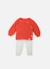Ensemble bébé brassière + pantalon Blanc+Coquelicot/écru+Marine/écru+Pétunia/écru 3 - vertbaudet enfant 