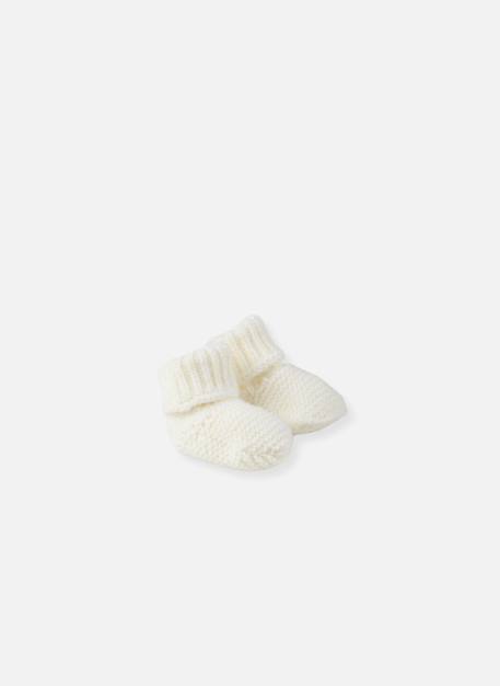 Chaussons bébé - cocoon Écru+Gris 1 - vertbaudet enfant 