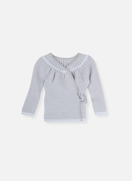 Brassière naissance à liens Blanc+Gris+Moutarde+Rose layette 3 - vertbaudet enfant 