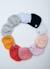 Bonnet naissance rond Blanc+Bleu layette+Gris+Rose layette+Rose poudre 5 - vertbaudet enfant 