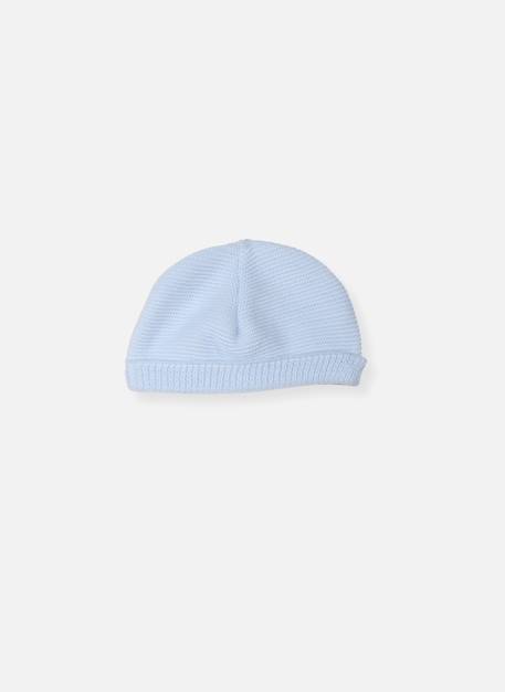 Bonnet naissance rond Blanc+Bleu layette+Gris+Rose layette+Rose poudre 4 - vertbaudet enfant 