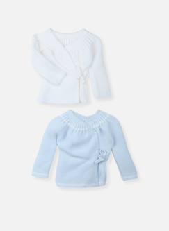 Lot de 2 brassières à liens bébé  - vertbaudet enfant