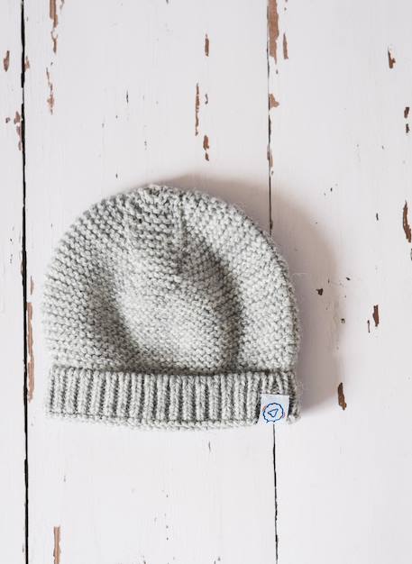 Bonnet bébé - cocoon Écru+Gris 4 - vertbaudet enfant 