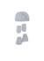 Ensemble naissance bonnet, moufles et chaussons Blanc+Bleu layette+Gris+Marine+Rose 6 - vertbaudet enfant 