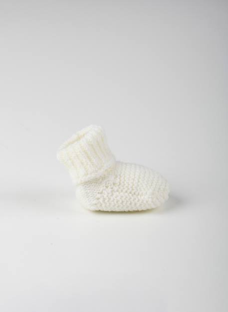 Chaussons bébé - cocoon Écru+Gris 2 - vertbaudet enfant 