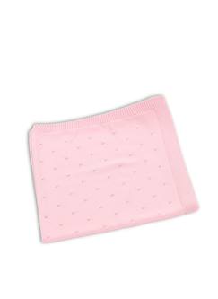 Linge de maison et décoration-Linge de lit enfant-Couverture  en laine mélangée  ajourée