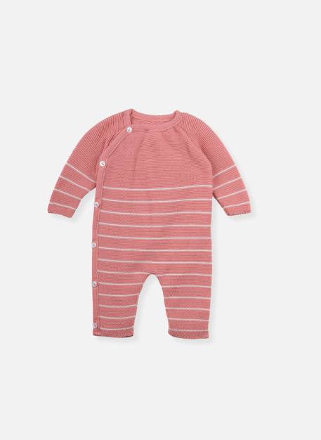 Combinaison bébé matière recyclée Noctune/coquelicot+Nocturne/curry+Pétunia/ecru 6 - vertbaudet enfant 