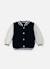 Veste bomber bébé Écru/nocturne+Écru/pétunia 1 - vertbaudet enfant 