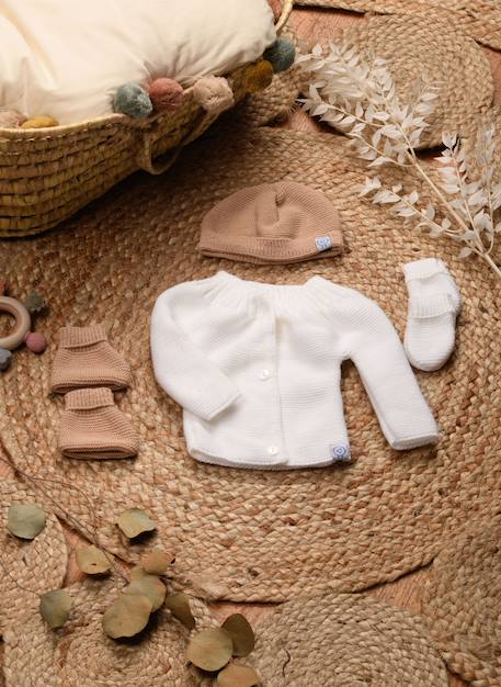 Lot maternité Blanc/blanc+Blanc/bleu layette+Blanc/gris+Blanc/moka+Blanc/rose layette 12 - vertbaudet enfant 