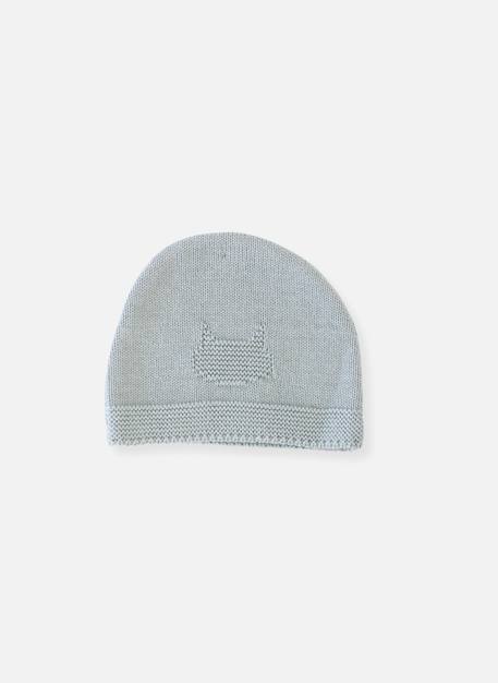 Bonnet en coton bébé Blanc+Bleu danube+Bleu orage+Bouton de rose 3 - vertbaudet enfant 
