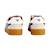 Baskets basses  à scratch Blanc moonlight burgundy 4 - vertbaudet enfant 