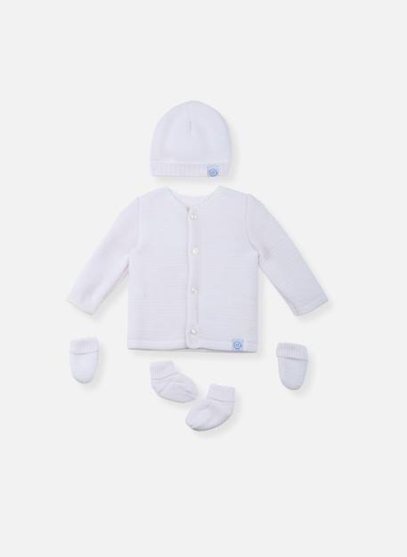 Lot maternité coton bio Blanc+Gris chiné+Rose chiné 6 - vertbaudet enfant 
