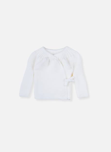 Brassière naissance à liens Blanc+Gris+Moutarde+Rose layette 1 - vertbaudet enfant 