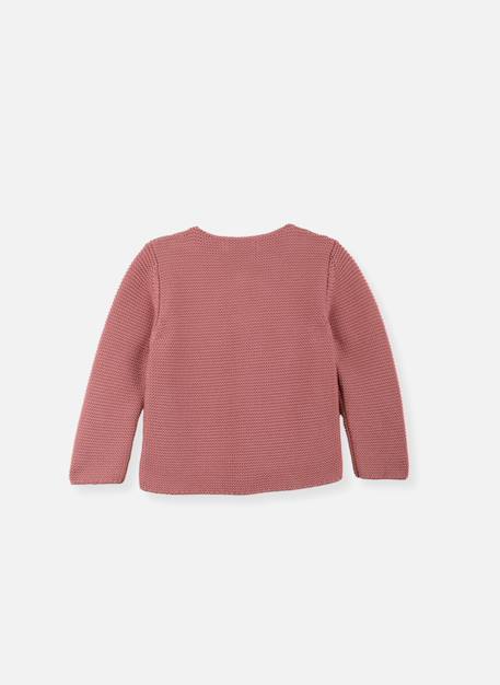 Gilet grand bébé en coton - édition « la vie en couleur » Bleu campanule+Citrouille (marsala)+Farine+Moutarde+Rose petunia+Rose saumon pale ( powder)+Vert billard 10 - vertbaudet enfant 