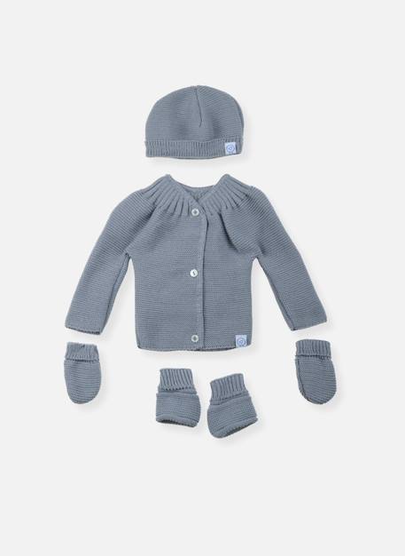Lot maternité - couleurs vives Bleu nuit/blanc+Bleu tradewinds+Framboise/blanc+Pêche/rose poudré 3 - vertbaudet enfant 