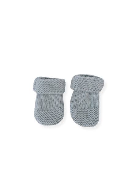 Moufles bébé en coton Blanc+Bleu danube+Bleu orage+Bouton de rose 3 - vertbaudet enfant 