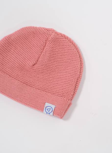 Bonnet bébé à revers Blanc+Écru à rayures marines+Ecru/marine/coquelicot+Ecru/marine/curry+Marine+Pétunia 14 - vertbaudet enfant 