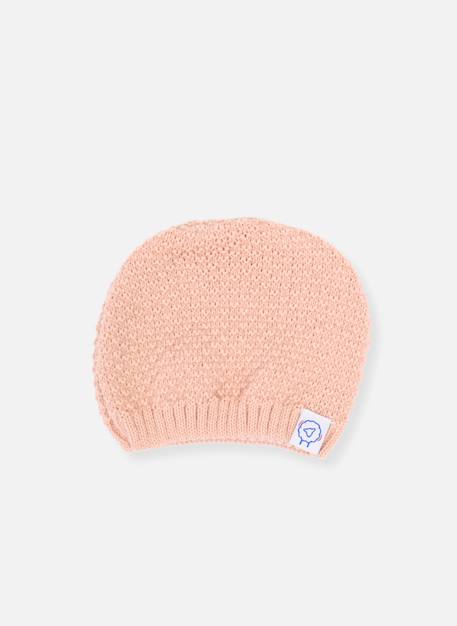 Bonnet bébé tricot Blanc+Bleu tradewinds+Rose misty 5 - vertbaudet enfant 