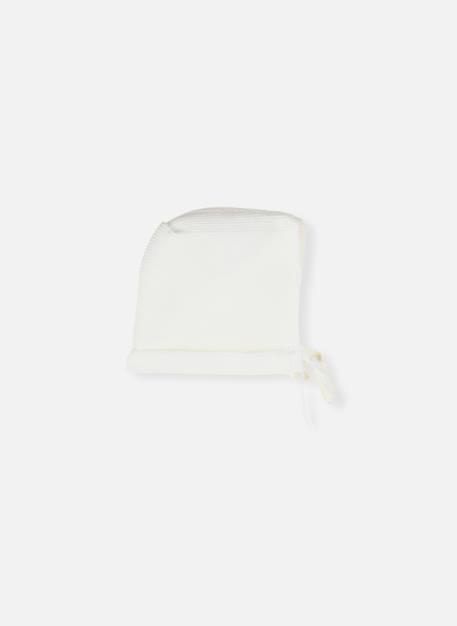 Bonnet béguin bébé Écru 1 - vertbaudet enfant 