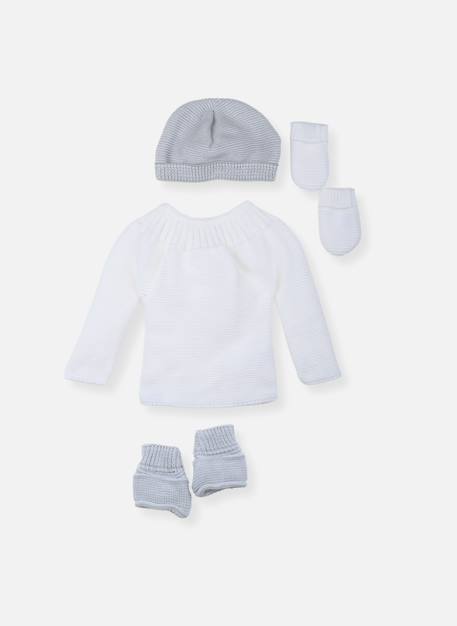 Lot maternité Blanc/blanc+Blanc/bleu layette+Blanc/gris+Blanc/moka+Blanc/rose layette 8 - vertbaudet enfant 