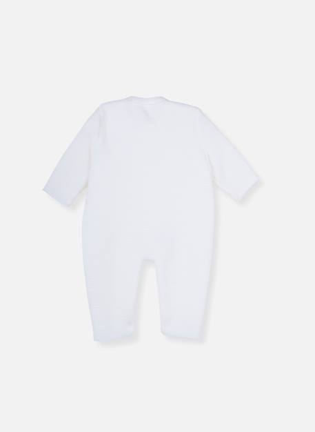 Combinaison bébé 4 boutons Blanc 2 - vertbaudet enfant 