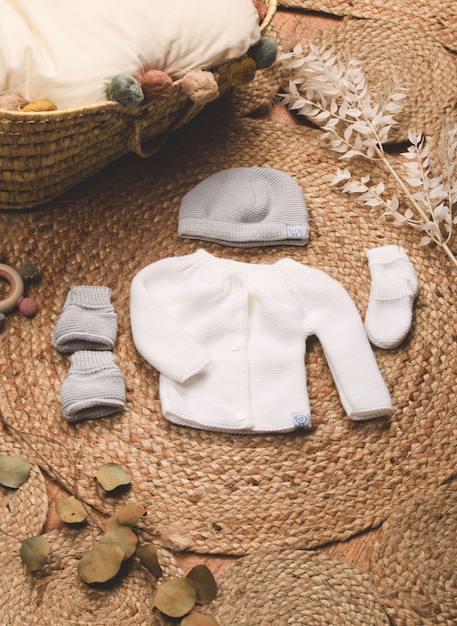 Lot maternité Blanc/blanc+Blanc/bleu layette+Blanc/gris+Blanc/moka+Blanc/rose layette 9 - vertbaudet enfant 