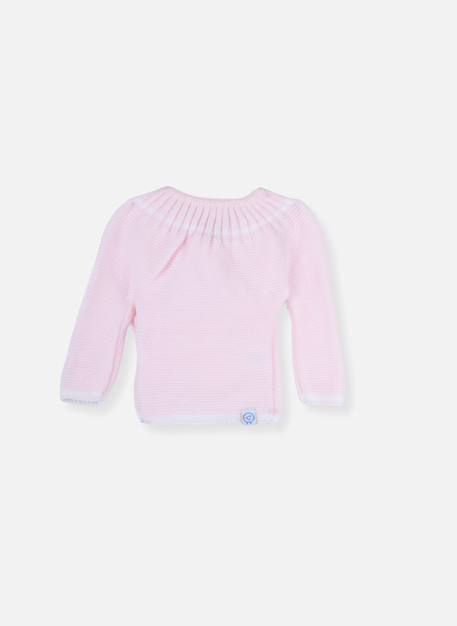 Brassière naissance à liens Blanc+Gris+Moutarde+Rose layette 8 - vertbaudet enfant 