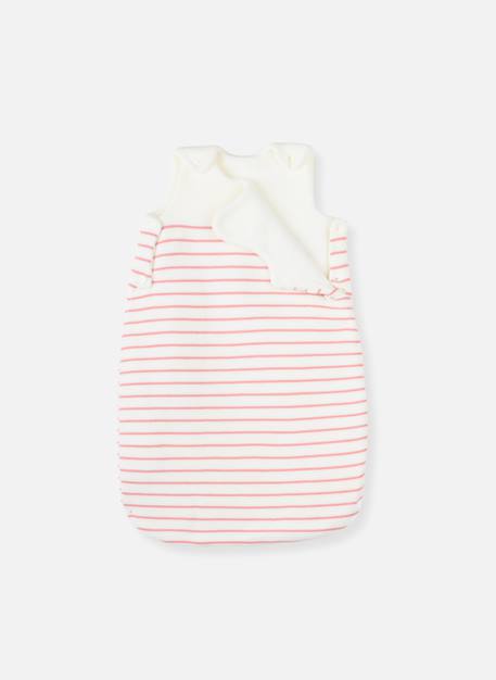 Gigoteuse point mousse Écru+Écru à rayures marines+Écru/pétunia 9 - vertbaudet enfant 