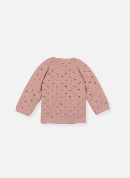 Brassière bébé ajourée - les basiques Écru+Rose misty+Vert mercury 6 - vertbaudet enfant 