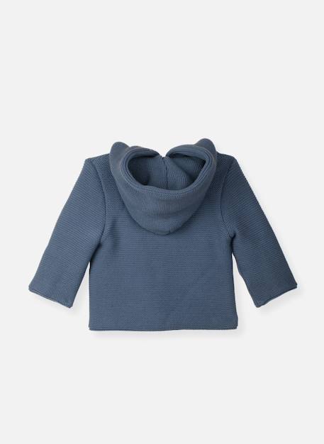 Manteaux bébé en coton - collection «petits chats» Blanc+Bleu danube+Bleu orage+Bouton de rose 8 - vertbaudet enfant 