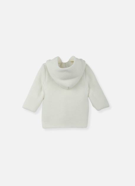 Veste en tricot recyclé Écru 2 - vertbaudet enfant 