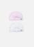 Lot de 2 bonnets Blanc/blanc+Blanc/bleu layette+Blanc/gris+Blanc/marine+Blanc/rose layette 9 - vertbaudet enfant 