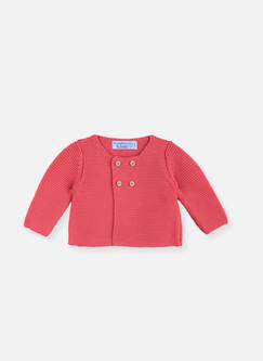 -Cardigan bébé 4 boutons coton bio