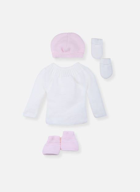 Lot maternité Blanc/blanc+Blanc/bleu layette+Blanc/gris+Blanc/moka+Blanc/rose layette 14 - vertbaudet enfant 