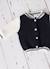 Veste bomber bébé Écru/nocturne+Écru/pétunia 3 - vertbaudet enfant 