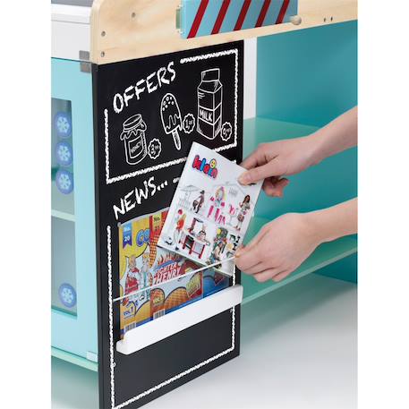 Marchande - Supermarché en bois avec accessoires Multicolore 3 - vertbaudet enfant 