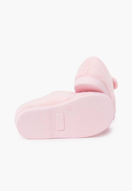 Chaussons enfant à scratch Bleu marine+Rose+Rouge+Taupe 8 - vertbaudet enfant 