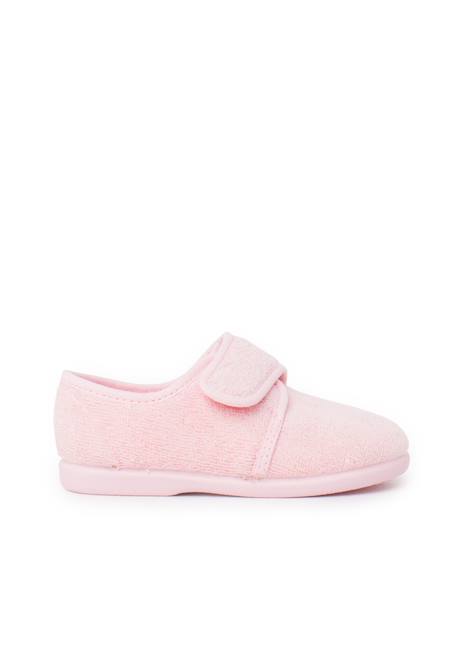 Chaussons enfant à scratch Bleu marine+Rose+Rouge+Taupe 6 - vertbaudet enfant 